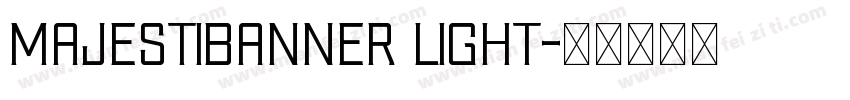 majestibanner light字体转换